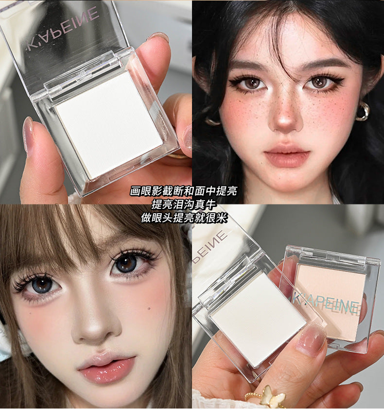 Capel Single Color Matte Eyeshadow Face Contour Highlighter Tear Trough Concealer Beginner Student Eyeshadow Palette