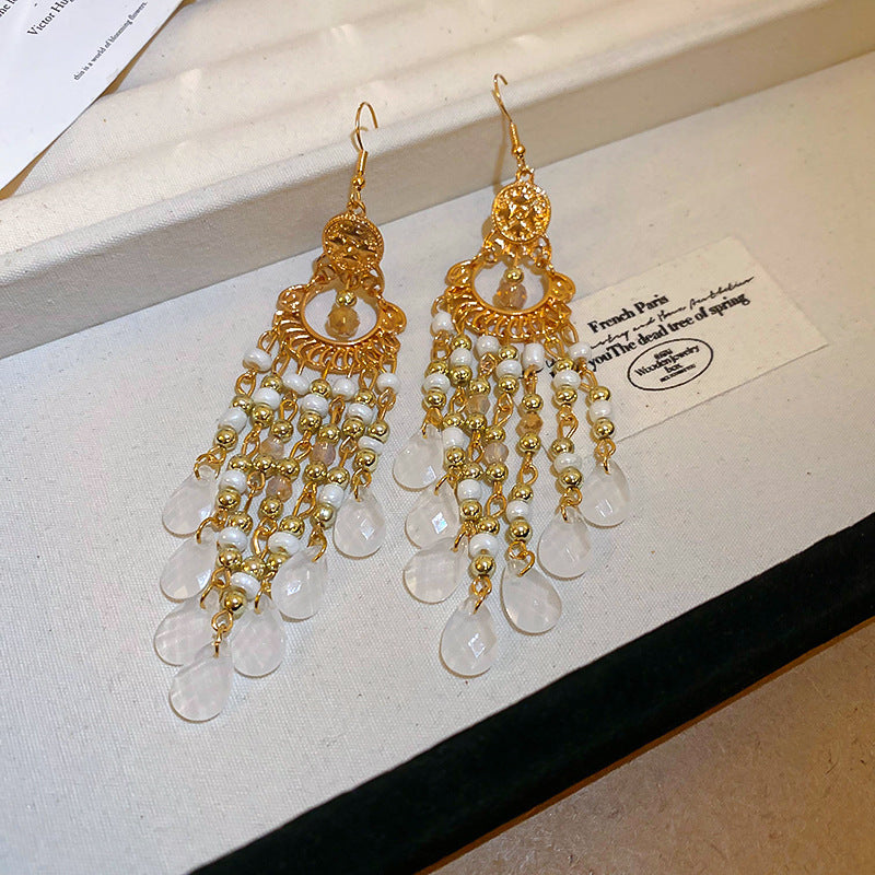 Bohemian Style Earrings for Women2025New Hot-Selling High-End Ethnic Style Unique Exaggerated Earrings Elegant Ear Jewelry