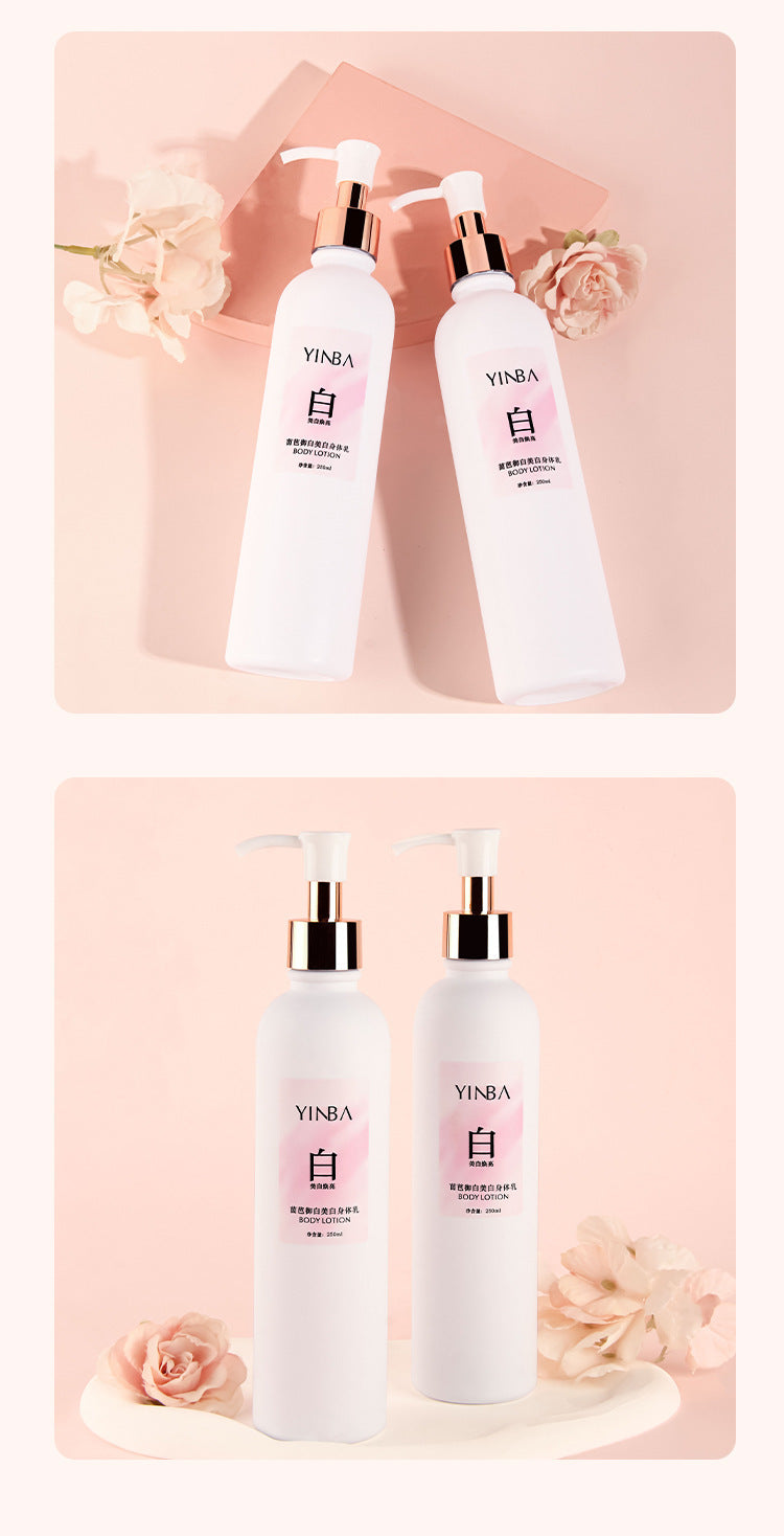 Yinba Whitening Body Lotion Moisturizing Nourishing Skin Improves Keratosis Pilaris Dullness Long-lasting Fragrance Cold White Skin Body Lotion