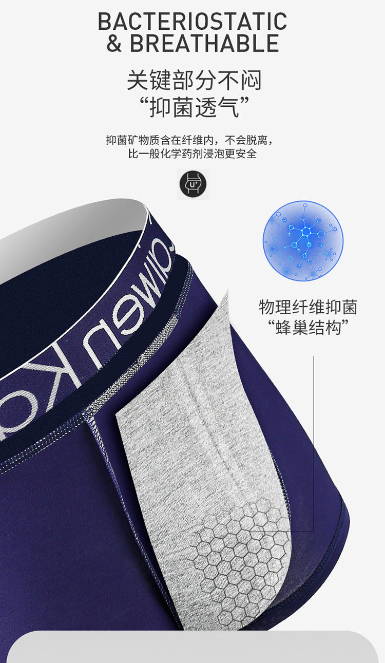 Men's Underwear Modal Cotton Crotch Large Size Boxer Briefs Antibacterial Breathable Underpants Four-Corner Briefs Gift Box Set http://detail.1688.com/offer/840039327825.html