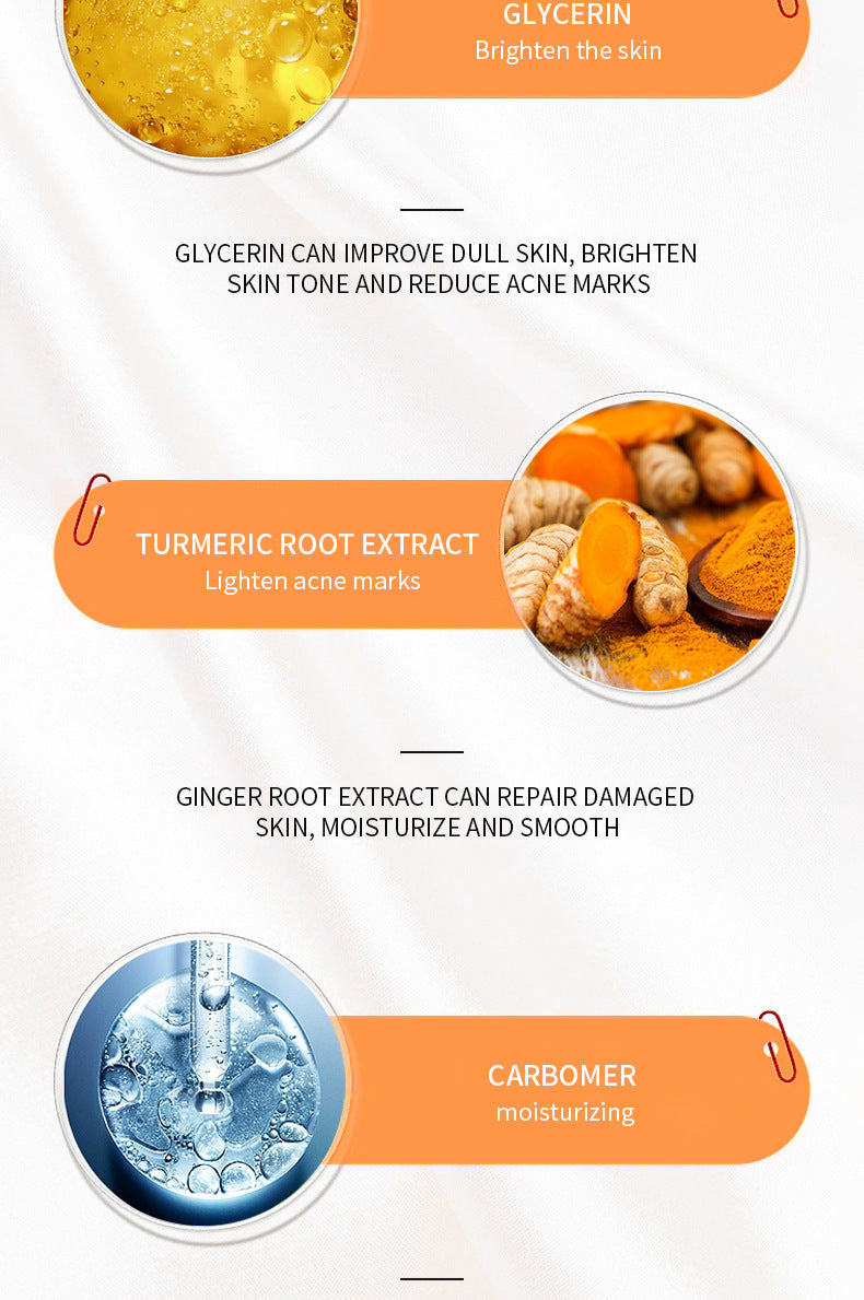 Full English Turmeric Skincare Set SADOER Cleansing, moisturizing, hydrating five-piece set for cross-border foreign trade wholesale