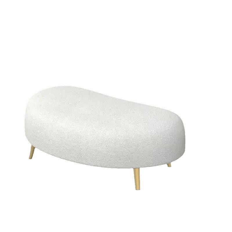 Cream Style Sofa for Small Living Rooms, Light Luxury Beauty Salon Reception, Clothing Store Rest Area, Lamb Wool Fabric Home Furniture