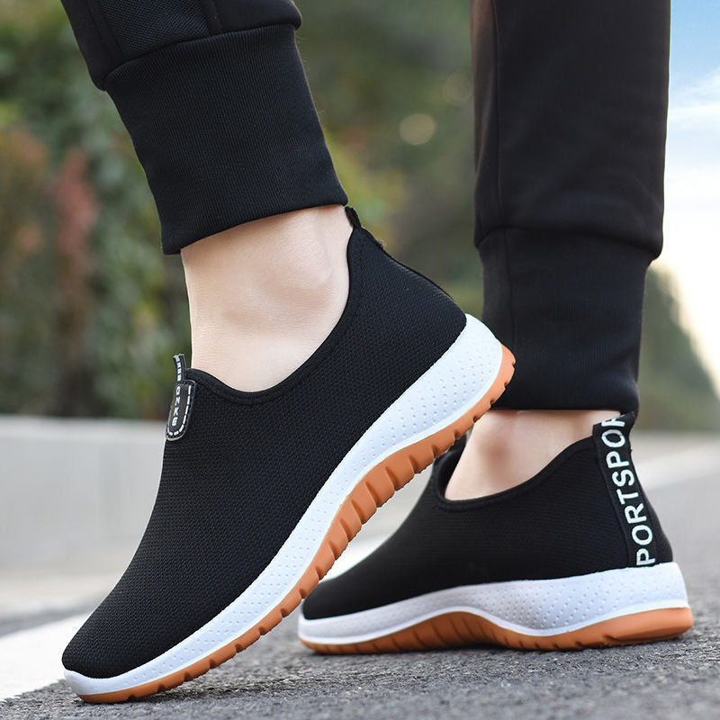 Men's Sneakers2024Spring New Trendy Casual Shoes Running Shoes Couple Shoes Mesh Flyknit Shoes Export