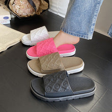 Men's Three-Stripe Slippers2024New Korean Style Outdoor Indoor Home Bathroom Non-Slip Beach Sandals