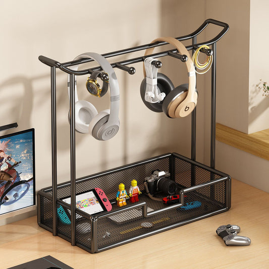 Universal Desktop Headphone Stand Storage Rack Gaming Headset Holder Metal Earbud Stand