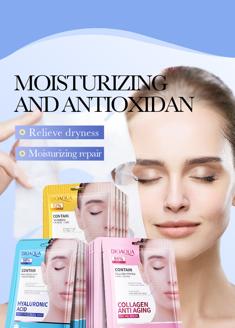 Full English Mask25gBIOAOUA Hyaluronic Acid Hydrating Collagen Retinol Moisturizing Cross-Border Wholesale