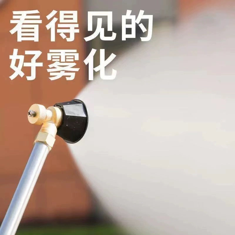 Black Cyclone Atomizing Spray Nozzle Agricultural High Pressure Adjustable Pure Copper Nozzle Windproof Adjustable Motorized Sprayer