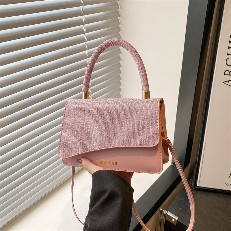 Women's New Bag2025Spring Fashion Light Luxury High-End Diamond-Studded Bag Simple Crossbody Bag for Women Large Capacity Hot Sale