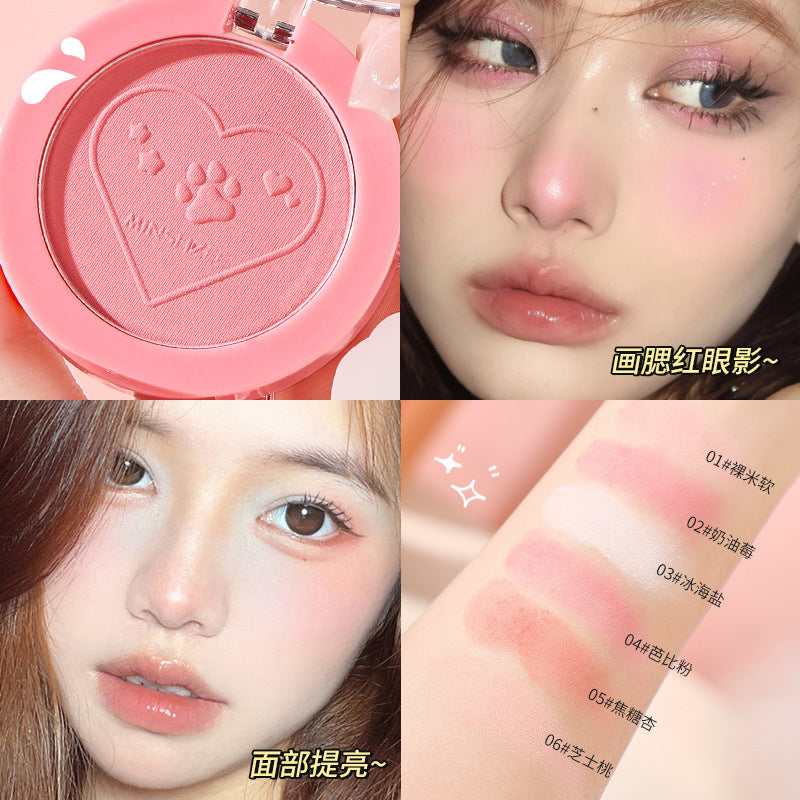 Ming Xizhi Sunshine Vitality Single Color Blush Natural Matte Brightening Expanding Color Rouge Enhancing Complexion Atmosphere Series2034