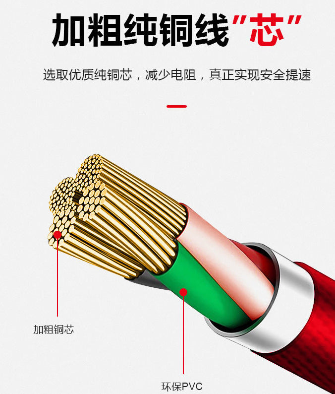 In-stock Nylon Weave100W 1-to-3 Mobile Phone Data Cable Multi-Head3A 3-in-1 Fast Charging Gift Logo Wholesale