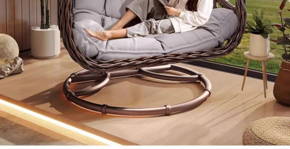 Outdoor Hanging Basket Chair Swing Courtyard Double Hanging Chair Home Balcony Indoor Internet Celebrity Bird's Nest Hammock Rattan Chair Rocking Chair