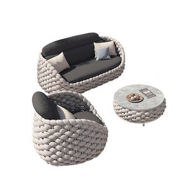 Nordic Courtyard Garden Rattan Sofa Designer Outdoor Open Balcony Leisure Furniture Sales Office Outdoor Rattan Chair