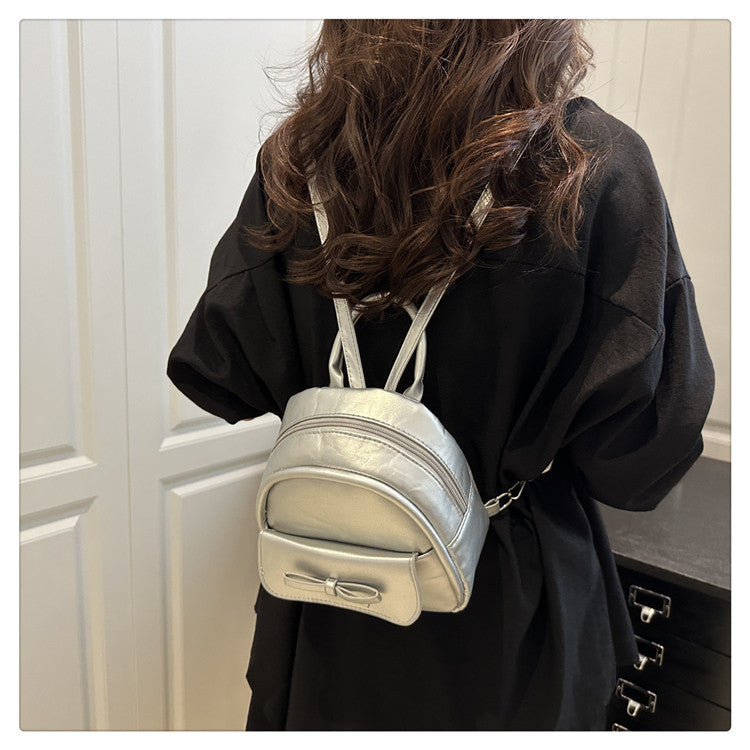 Simple Double Shoulder Small Bag for Women Spring Summer2025New Single Shoulder Crossbody Bag Korean Style Women's Fashion Handheld Small Square Bag