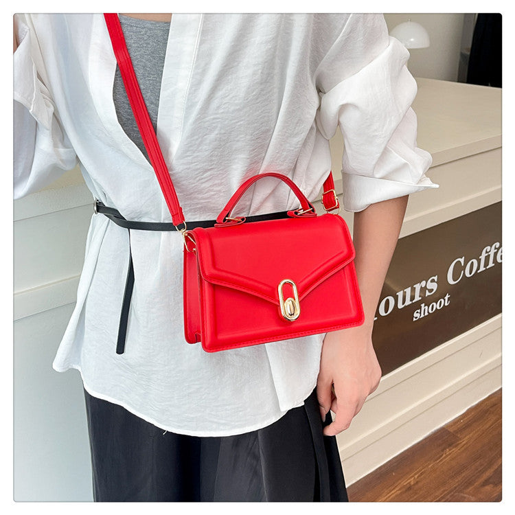 Fashionable and Elegant Small Square Bag2025Summer New Korean Style Niche Casual Commuter Crossbody Bag Trendy Shoulder Bag