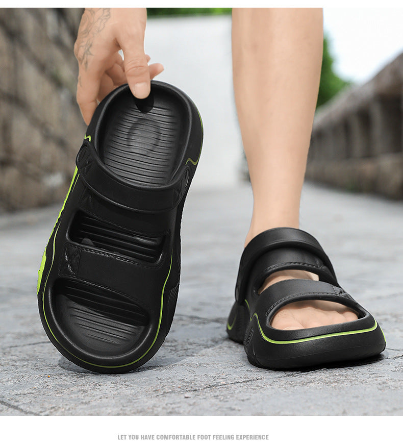 Fishing Slippers Summer New Style Outdoor Non-Slip Large Size Sports Sandals Men's Dual-Use Driving Massage Beach Sandals