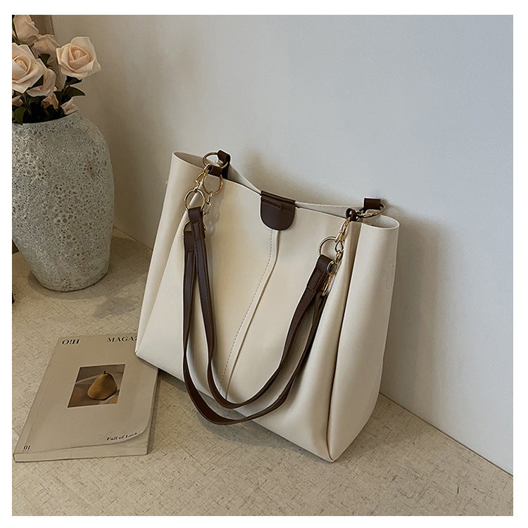 Women's two-piece large capacity bag set2024New Fashion Commuting Handbag Simple Casual Shoulder Tote Bag for Women