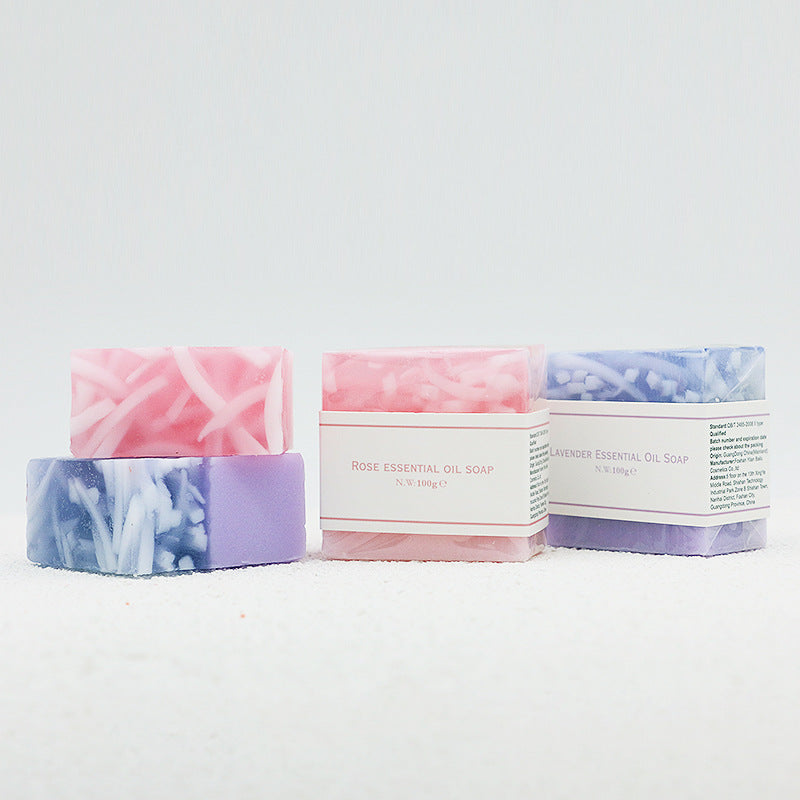 Skin Rejuvenation Plant-Based Handmade Soap Wholesale Rose Soap Refreshing Fragrance Bath Soap Face Wash Makeup Removal Body Use Handmade Soap