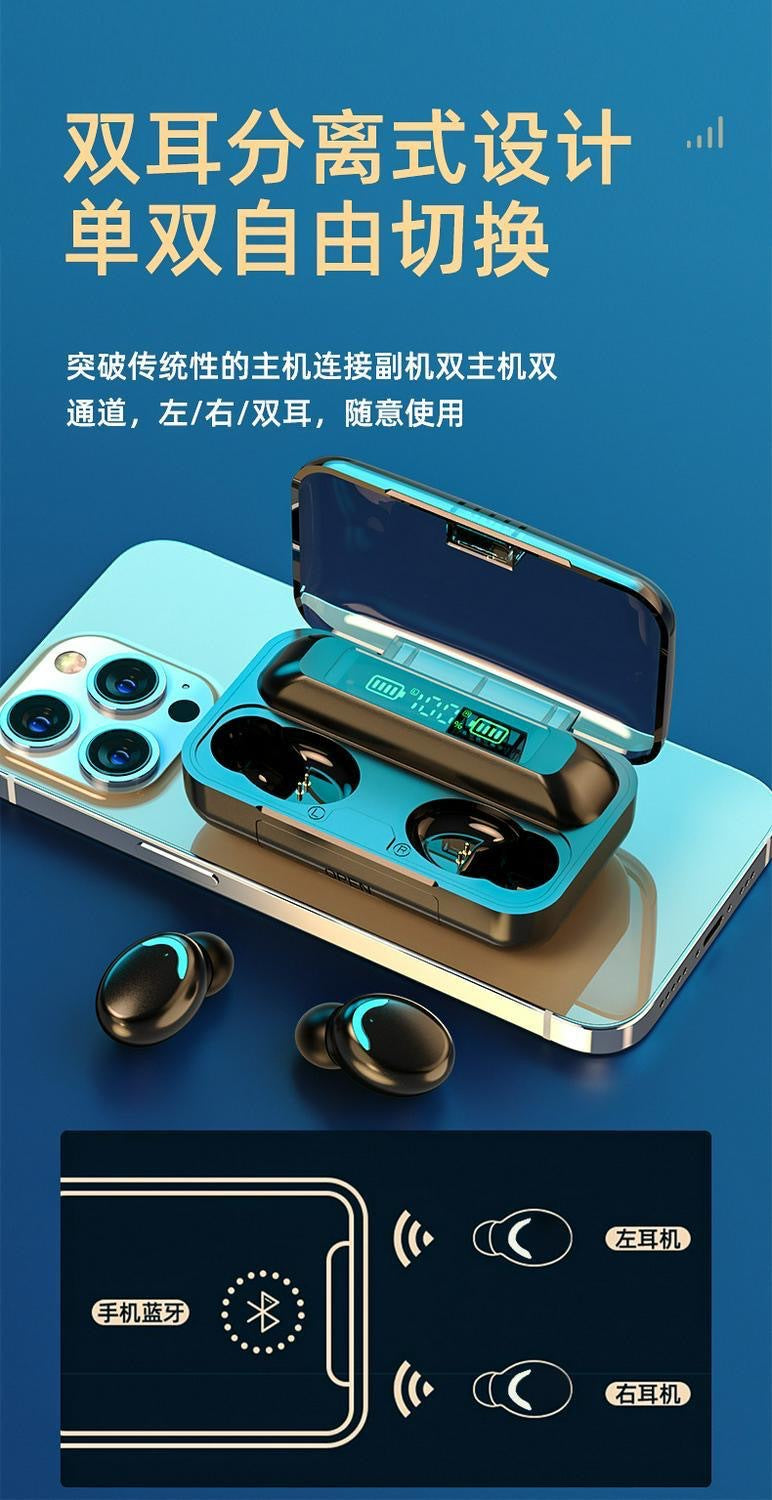 True Wireless Bluetooth Earbuds Dual Ear Noise Cancelling Low Latency In-Ear Sports Running Music Gaming E-Sports Long Battery Life