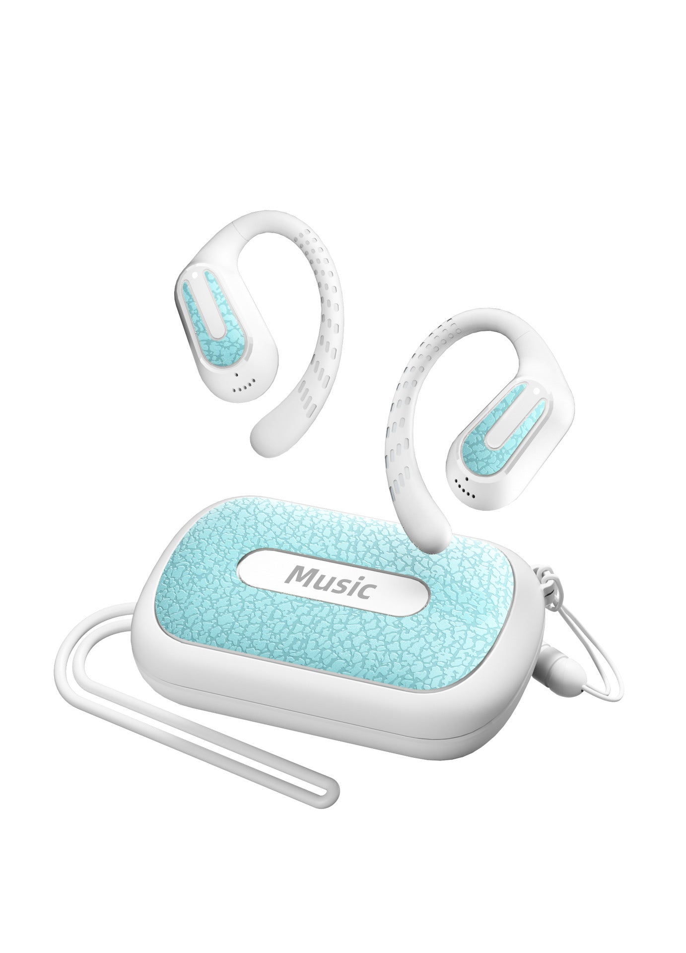 Cross-Border2025New Wireless Bluetooth Headset OWS Clip-on Ear Hook Gaming Sports Noise Cancelling Long Battery Life