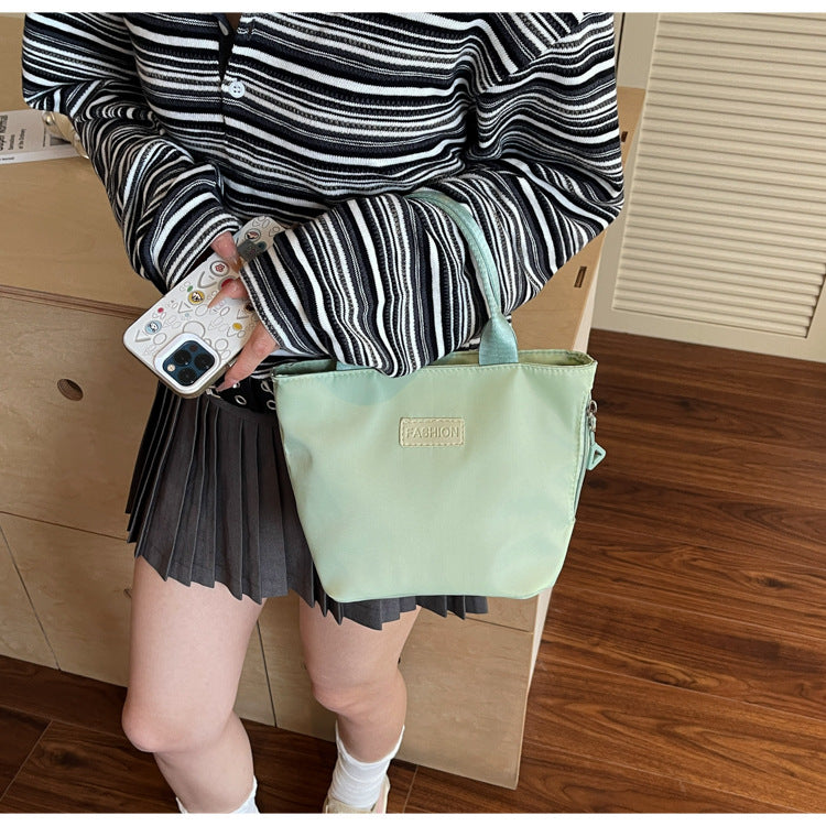 Casual Single Shoulder Crossbody Bag New Model Phone Small Square Bag Versatile Shopping Handbag Lightweight Water-Resistant Nylon Bag