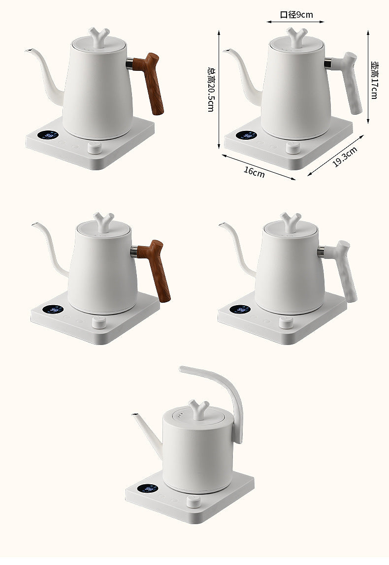Cross-border Infinite Knob Temperature Control Pour-over Coffee Pot304Stainless Steel Electric Kettle Electric Kettle