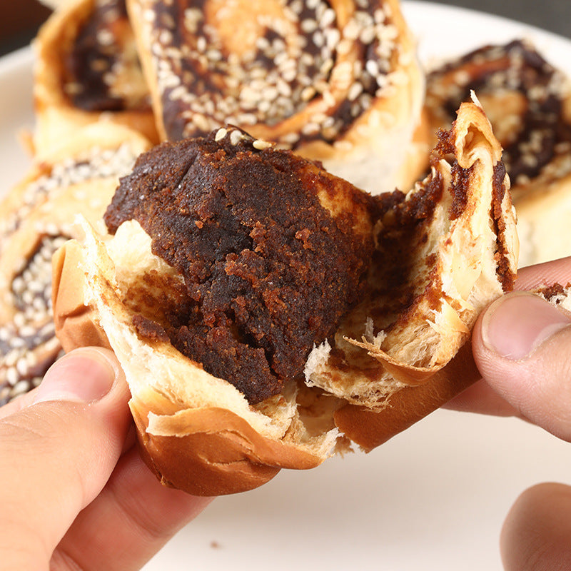 Wholesale Red Bean Paste Bread Breakfast Tear Bread Traditional Snacks Pastries