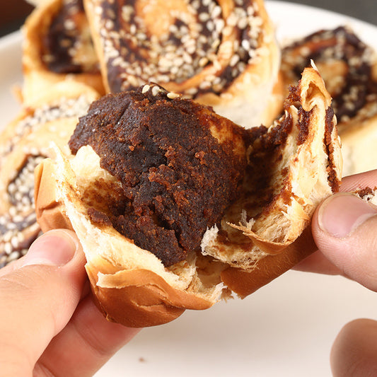 Wholesale Red Bean Paste Bread Breakfast Tear Bread Traditional Snacks Pastries