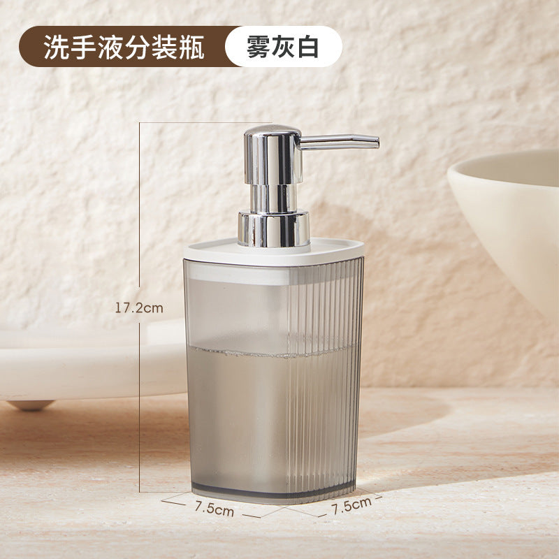 Luxury Hotel Hand Sanitizer Dispenser Bottle High-Value Bathroom Shower Gel Shampoo Empty Bottle Press-Type Set