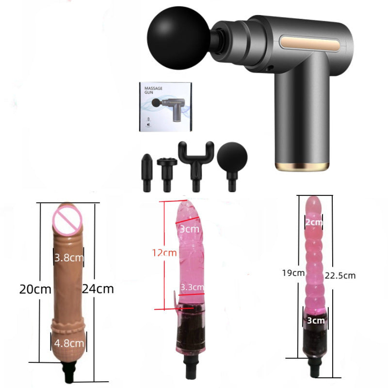 Fascia Gun Modified Head Massage for Women Multi-Functional Adapter Replacement Silicone Accessories Adult Gun Head Massager Device