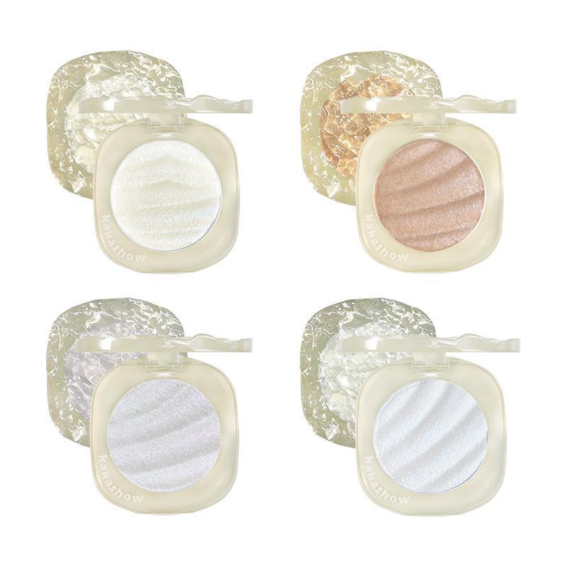 kakashow Shimmer Highlighter Powder Face Brightening 3D Pearlescent Polarized Fine Shimmer Student Contouring Mashed Potato Highlighter