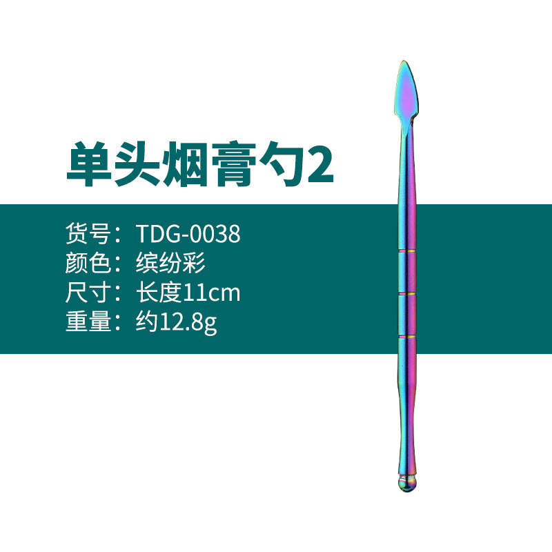 Manufacturer Wholesale Stainless Steel Tobacco Spoon Set Cleaning Pipe Tools Carving Tools Tobacco Spoon Tools Cross-Border In Stock