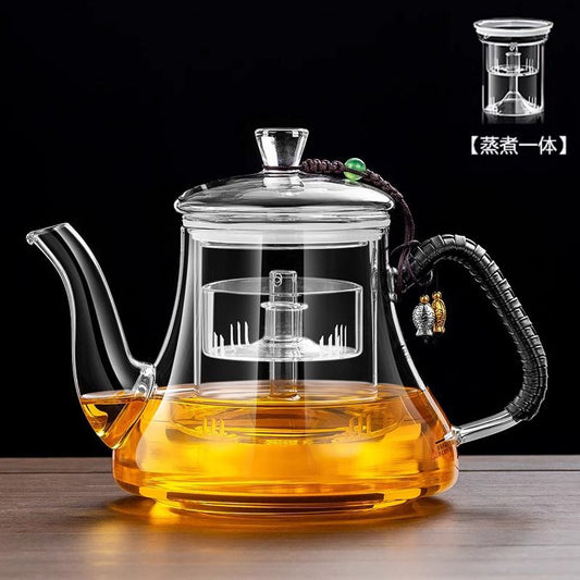 High Borosilicate Glass Teapot Thickened Heat-Resistant Electric Ceramic Stove Large Capacity Tea Set Tea Brewing Pot Single Pot Manufacturer