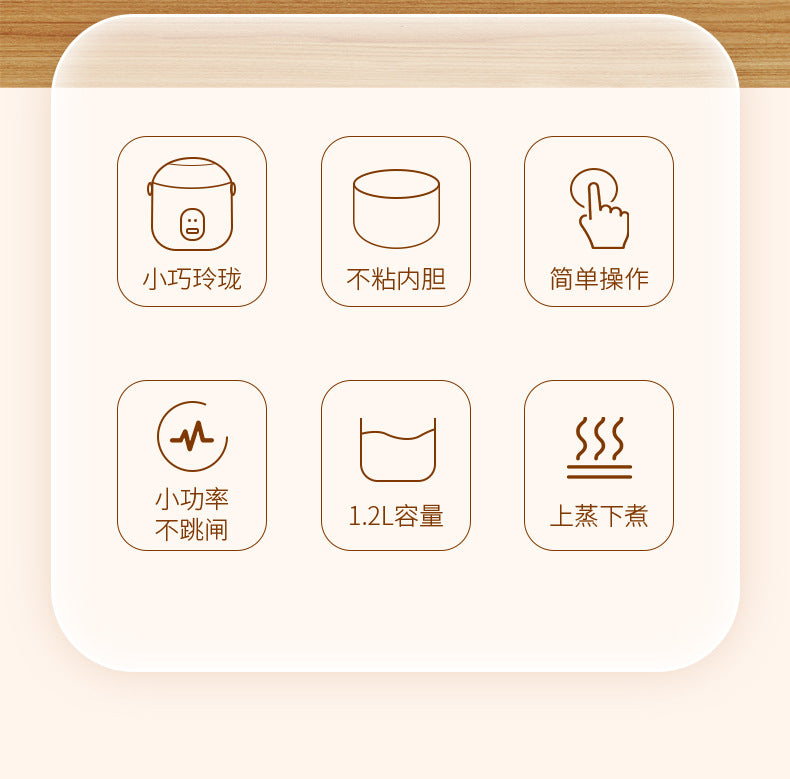 Electric Cooker1-3Mini Rice Cooker1One2People 3～4Non-stick Pan5-6Cross-border Source Gift Manufacturer Wholesale