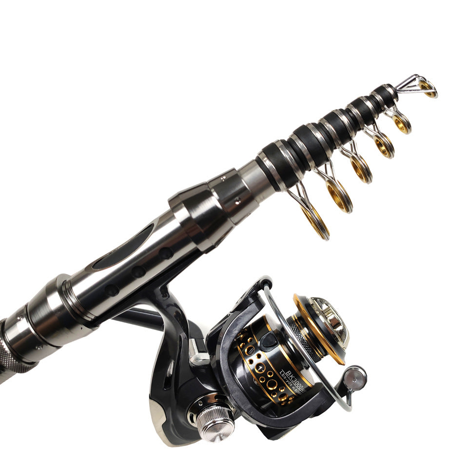ZURYP Fishing Gear Set Long Casting Lure Sea Fishing Rod Full Set Soft Bait Hooks Fishing Line Cross-Border Exclusive
