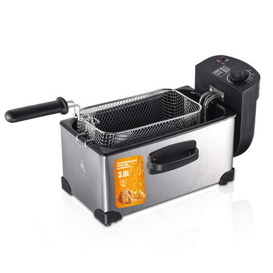Beauty and Fashion110V Fryer for Home Use Small Electric Fryer Electric Fryer Commercial Use for Fried Dough Sticks and French Fries Machine for Street Vending Fried Skewers Pot Constant Temperature