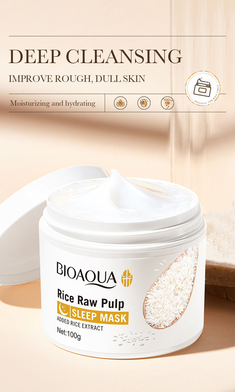 Full English Rice Skincare Set BIOAOUA Rice Puree Series Six-Piece Set Box Cross-Border Wholesale