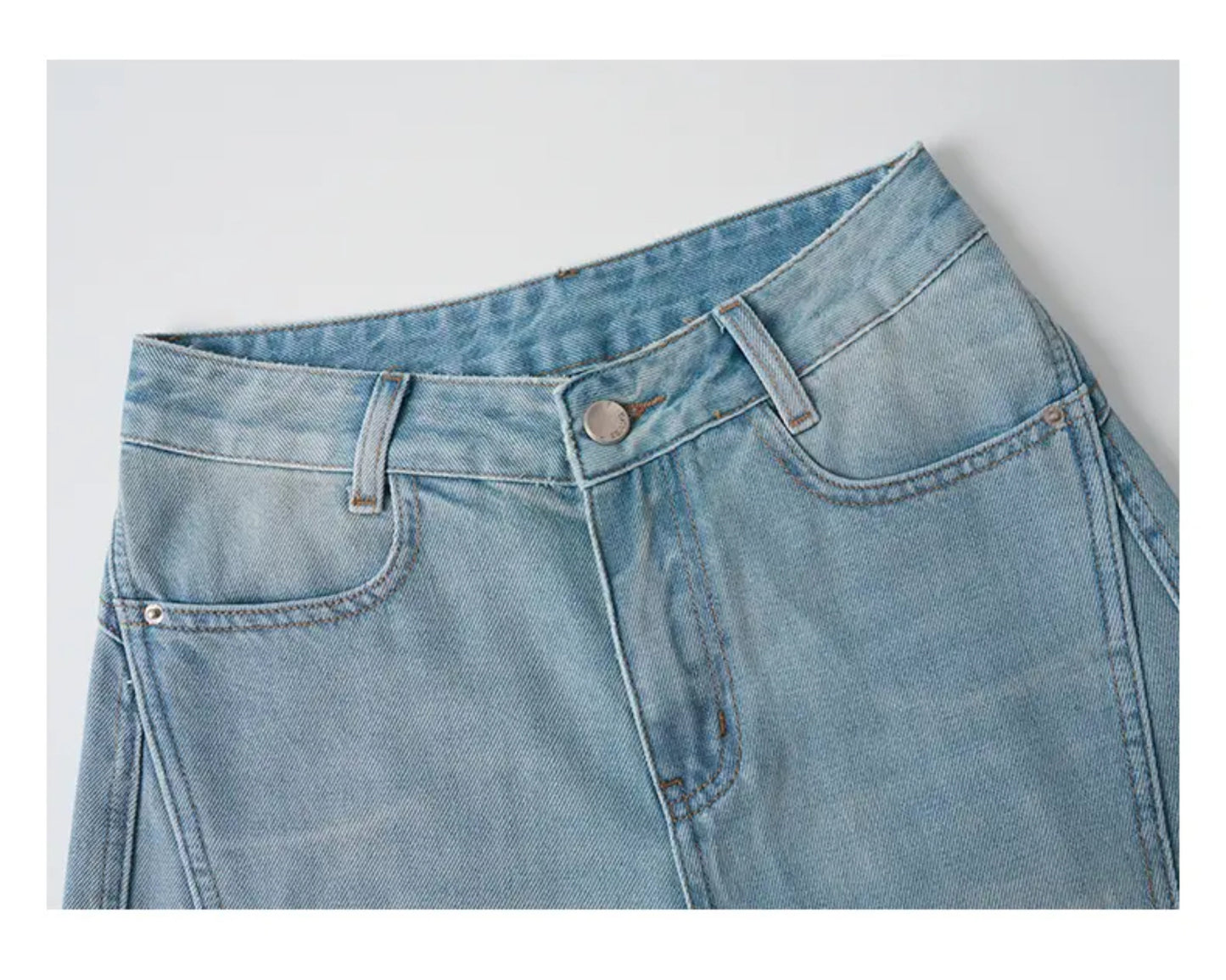DUOXINIU/Duo Xi Niu/DaLin Summer Thin Jeans for Women, Slim Fit Scimitar Pants, Loose Fit, Leg-Lengthening