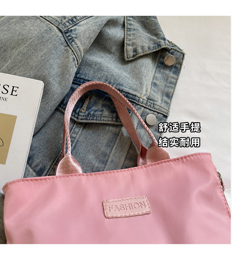 Casual Single Shoulder Crossbody Bag New Model Phone Small Square Bag Versatile Shopping Handbag Lightweight Water-Resistant Nylon Bag