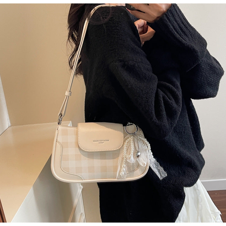 Cross-border high-end trendy underarm bag small square bag for women2025New Handbag Trendy Fashion Versatile Shoulder Bag