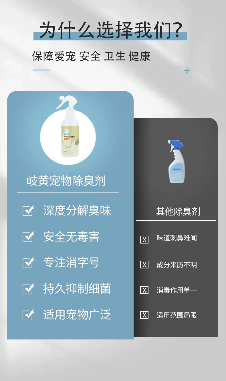 Pet Sterilization Deodorizing Perfume Spray for Cats, Hamsters, and Other Animals with Biological Enzyme Decomposition from the Source Factory