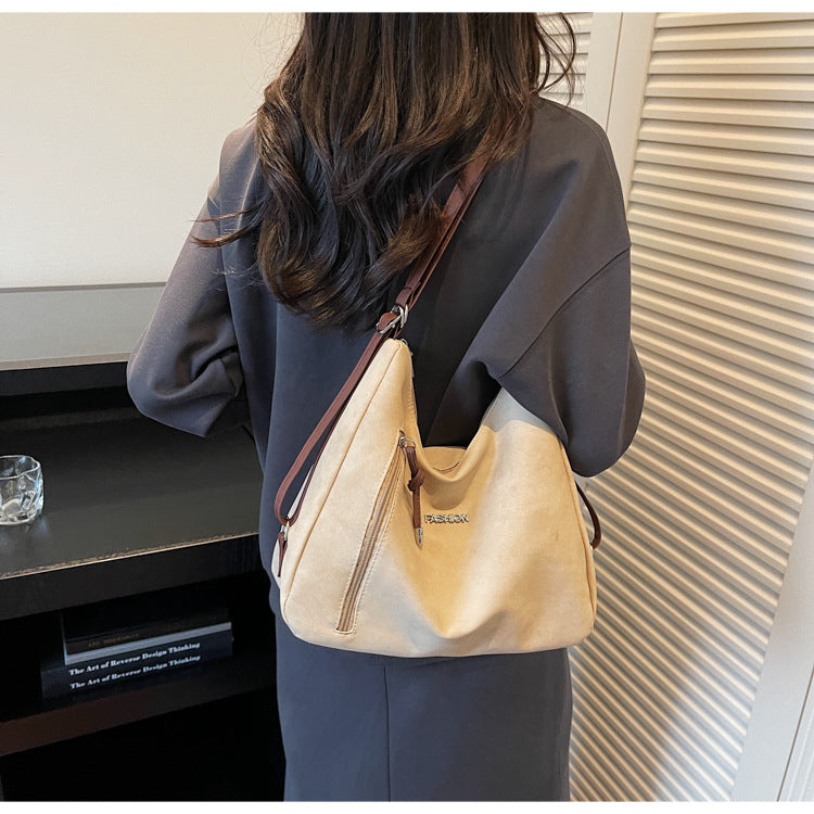 Melard Women's Bag2025New Crossbody Bag Winter Versatile High-End Feel Shoulder Bag Large Capacity Tote Bag