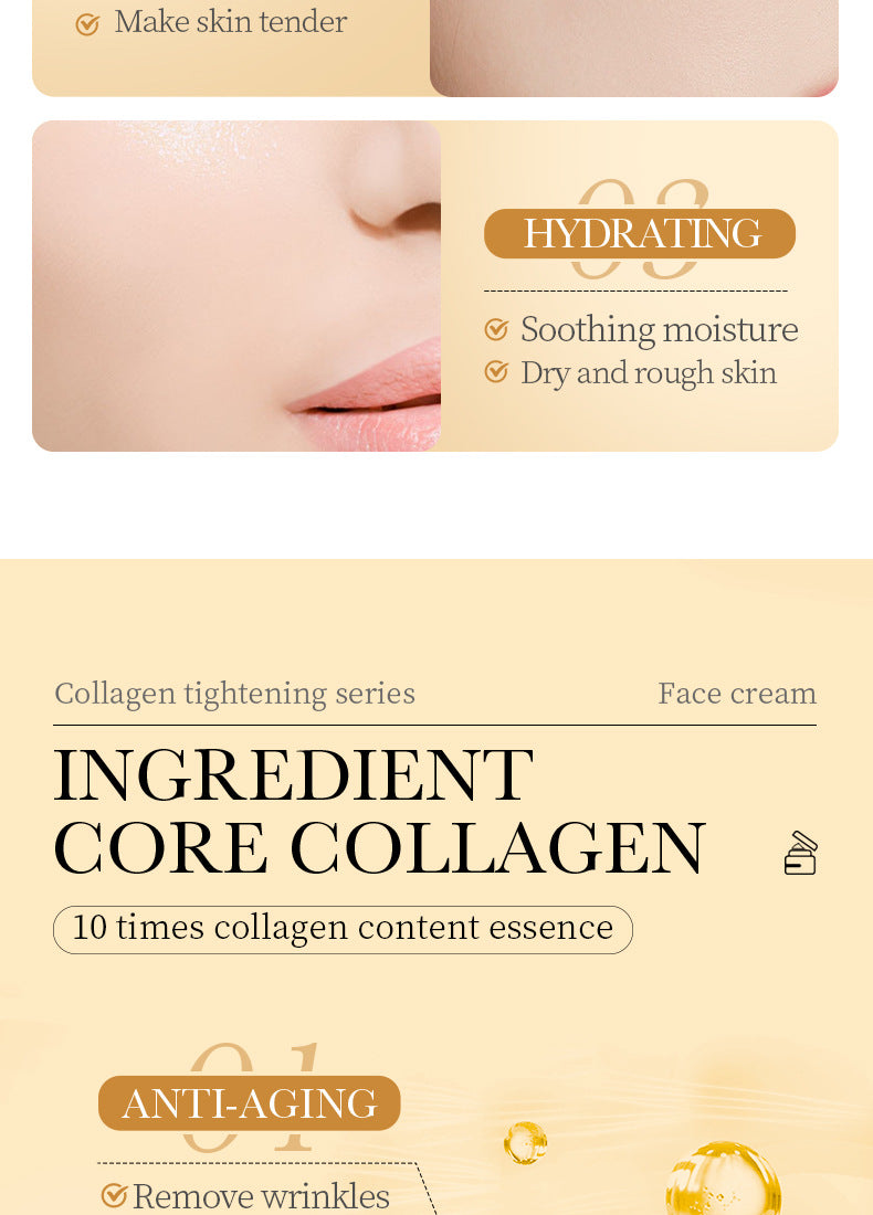 Cross-border Collagen Face Cream100g Hydrating, moisturizing, and rejuvenating skin cream for wholesale export skincare products
