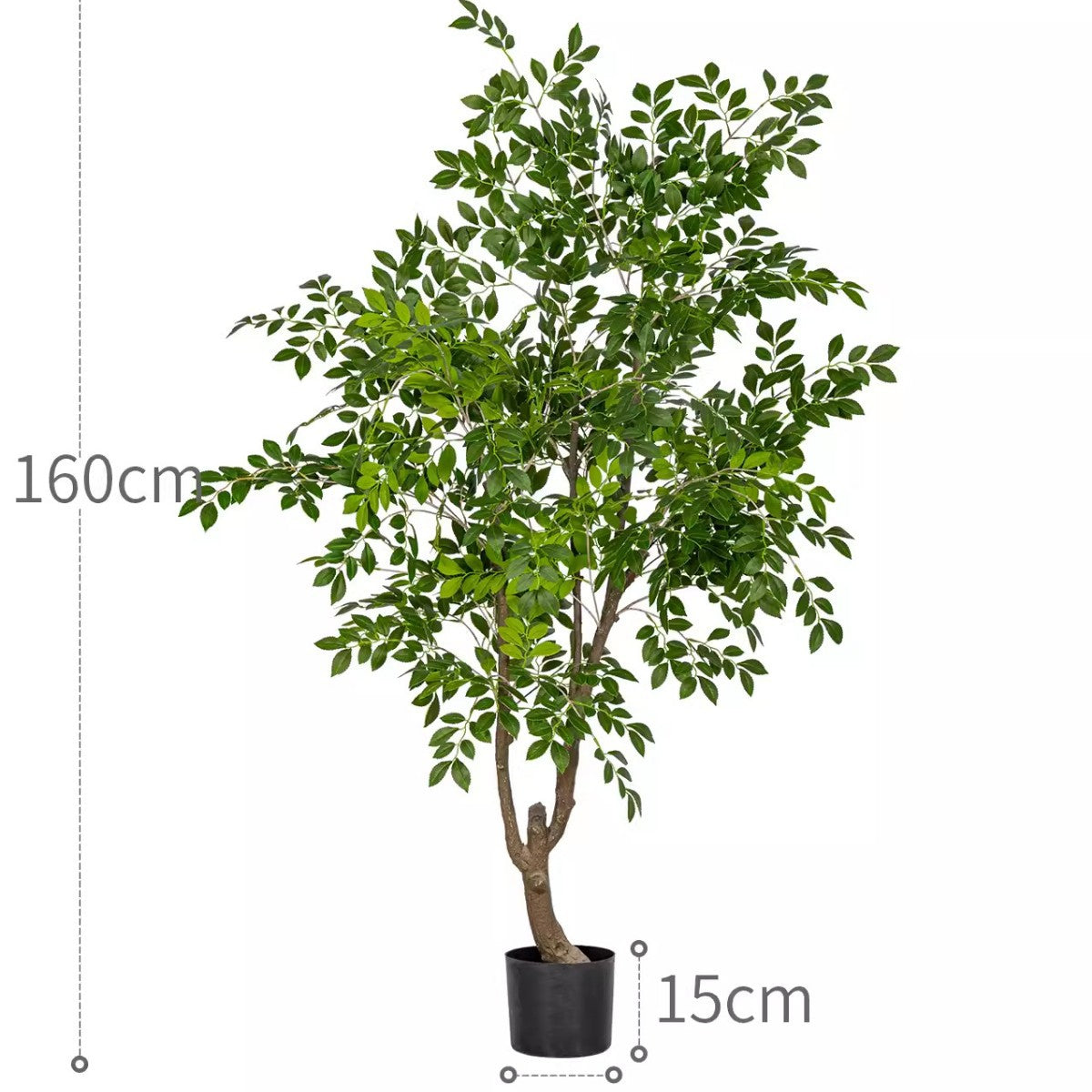 High-End Artificial Green Plant Elm Money Tree Banyan Tree Large Floor Plant Indoor Living Room Atmosphere Fake Tree Landscaping Decoration