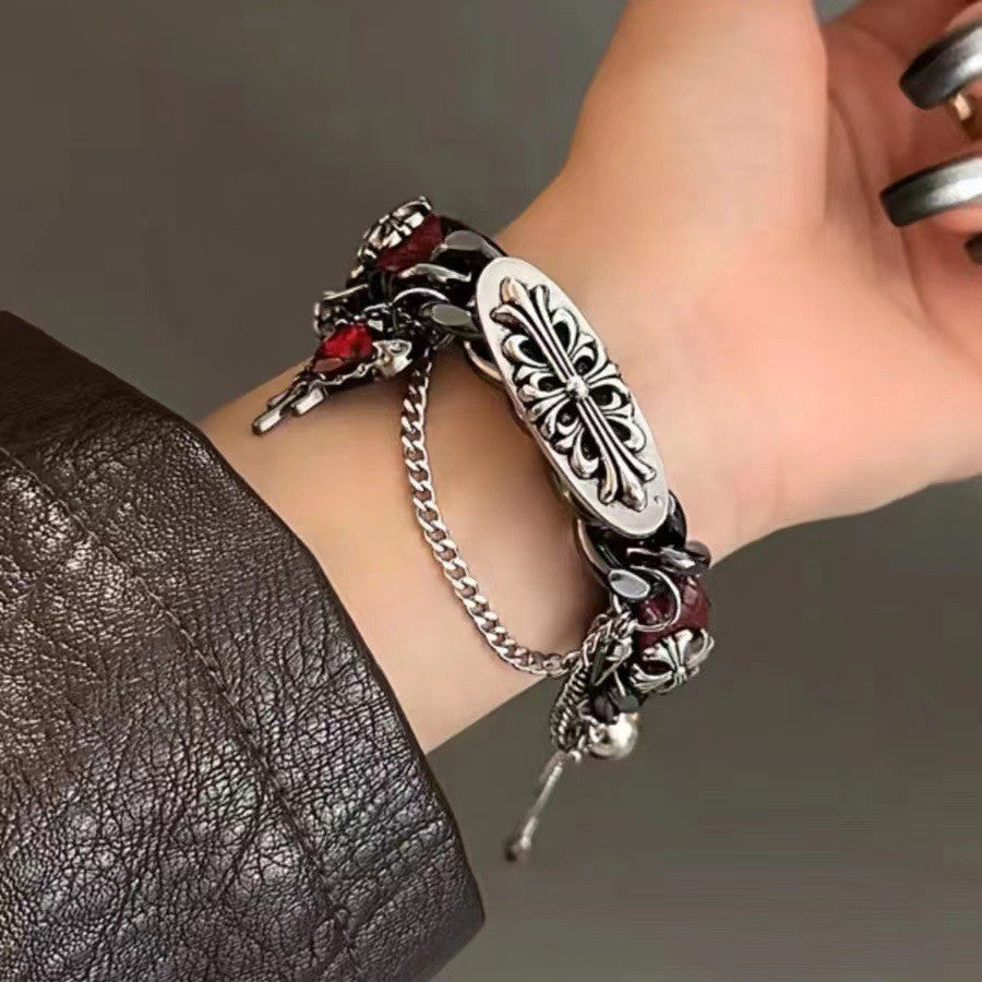 Light Luxury Niche Design Y2K Necklace Bracelet Set Elegant Versatile Sweet Cool Spicy Girl Choker High-end Collarbone Chain