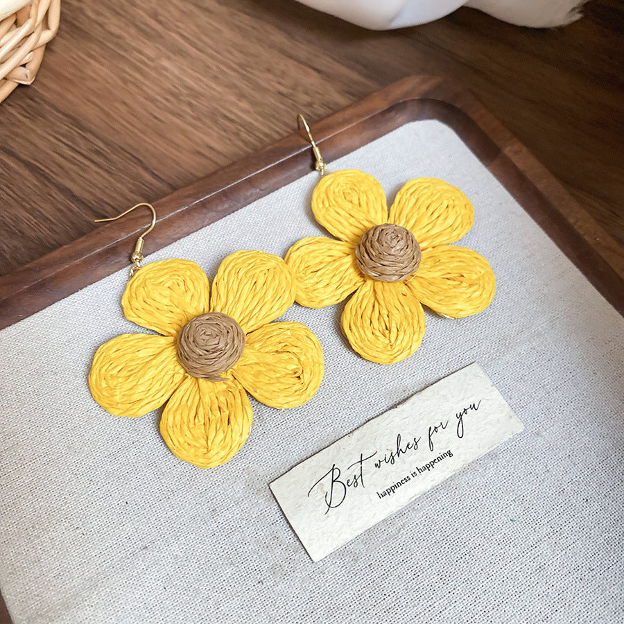 2025Bohemian Cross-Border Trendy Earrings for Women, Vintage Ethnic Style Fashion Studs, Beach Vacation Style Ear Jewelry