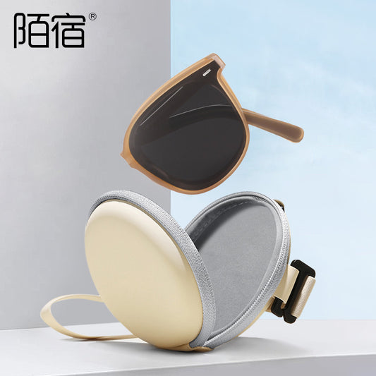 TRP20314Wood Nine10Yes Folding Polarized Sunglasses Flat Nylon1.5Sunshade and Sun Protection Portable Sunglasses