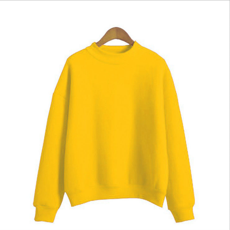 Base Layer Sweatshirt for Women, Autumn and Winter Loose Fit Lazy Style Hoodless Jacket, Thickened Couple Style, Korean Version, Class Uniform Wholesale