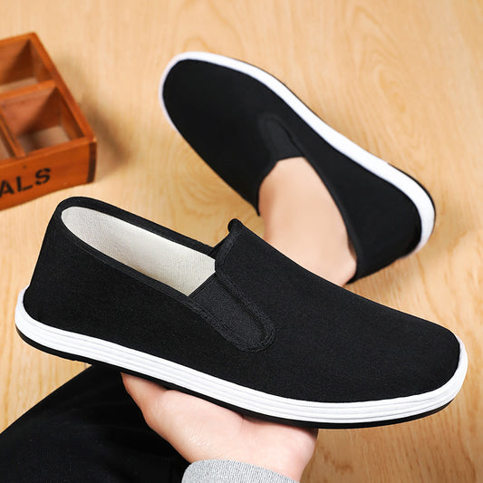 Old Beijing Cloth Shoes Spring Work Shoes Men's Slip-On Shoes Men's Layered Sole Cloth Shoes Men's Casual Old Cloth Shoes