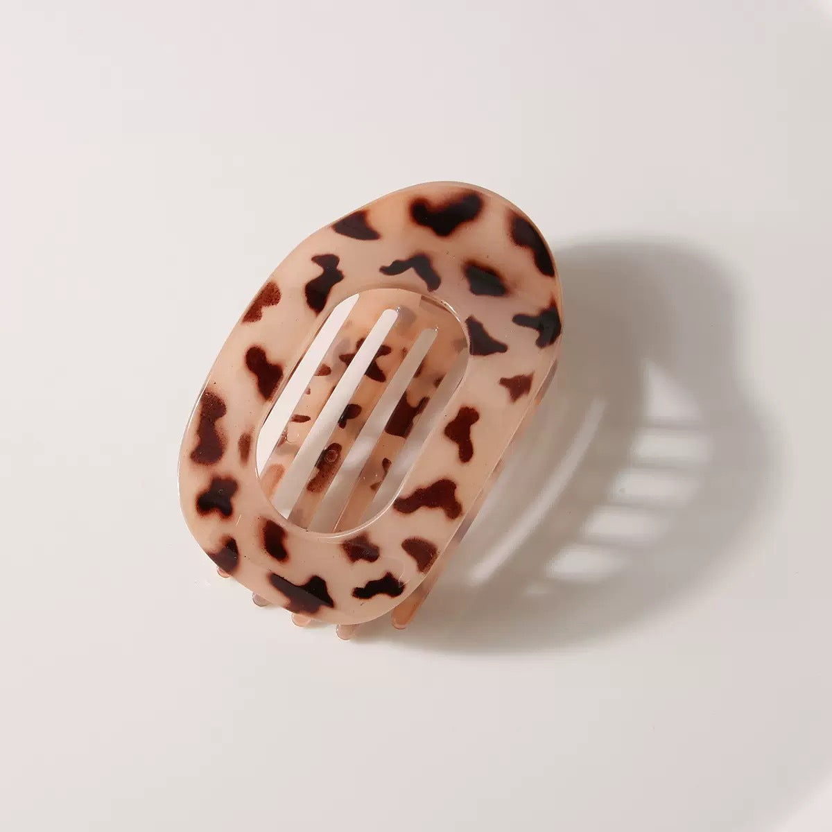 Cross-Border New Hot-Selling Flat Oval Hair Clip Duckbill Clip Strong Grip Back of Head Hair Bun Simple Clip Hair Accessory