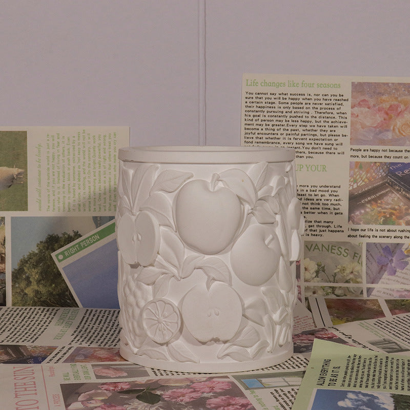 Lily diy Butterfly Rose Scented Candle Empty Cup Souvenir Plaster